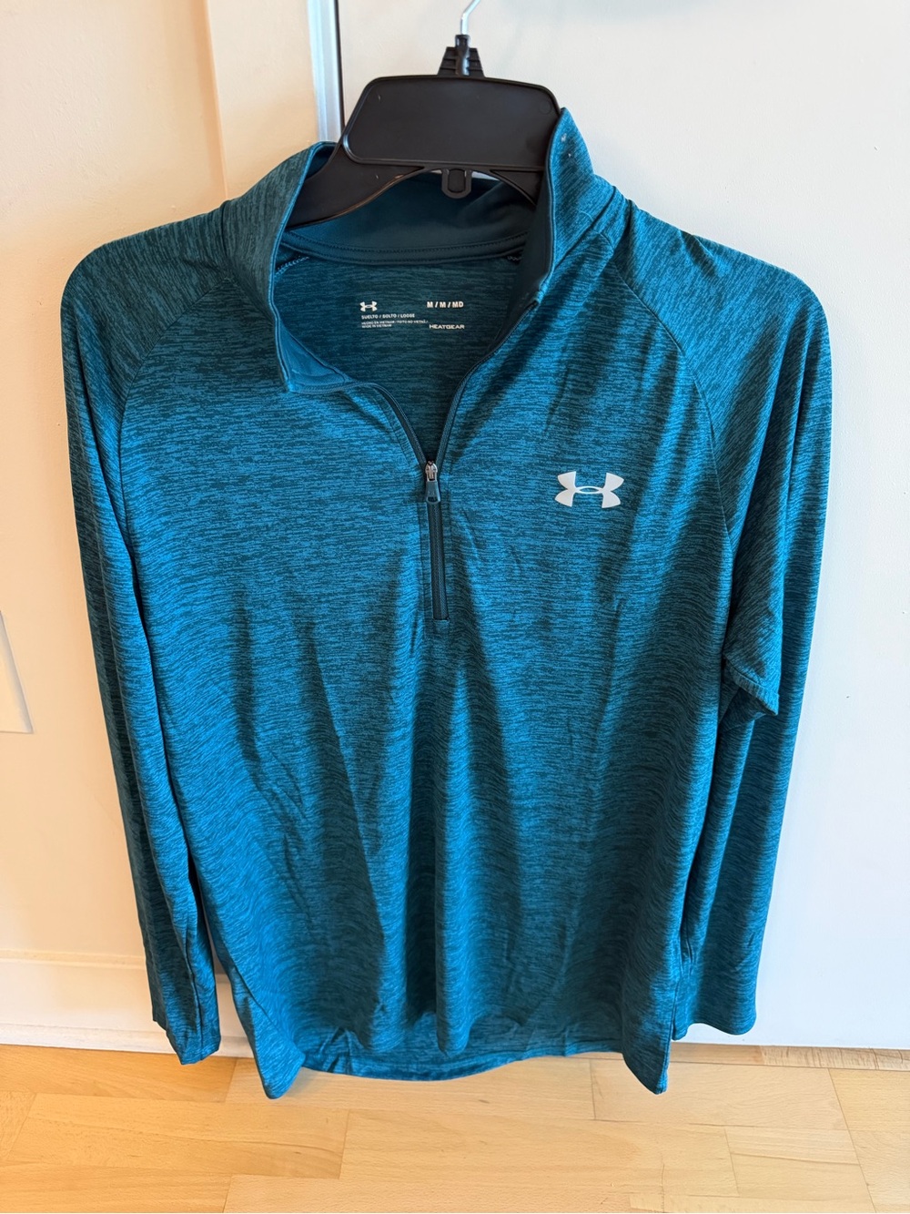 Men’s Under Armour Teal Heatgear Performance 1/4 Zip Up